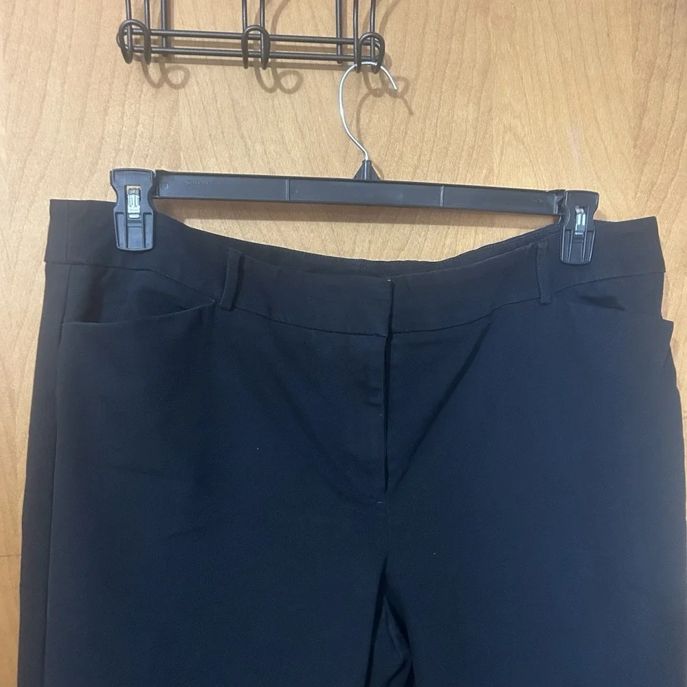 LOFT Womens ' Julie Skinny ' Black Dress Pants Career Business Size 18 Tall - Picture 2 of 9